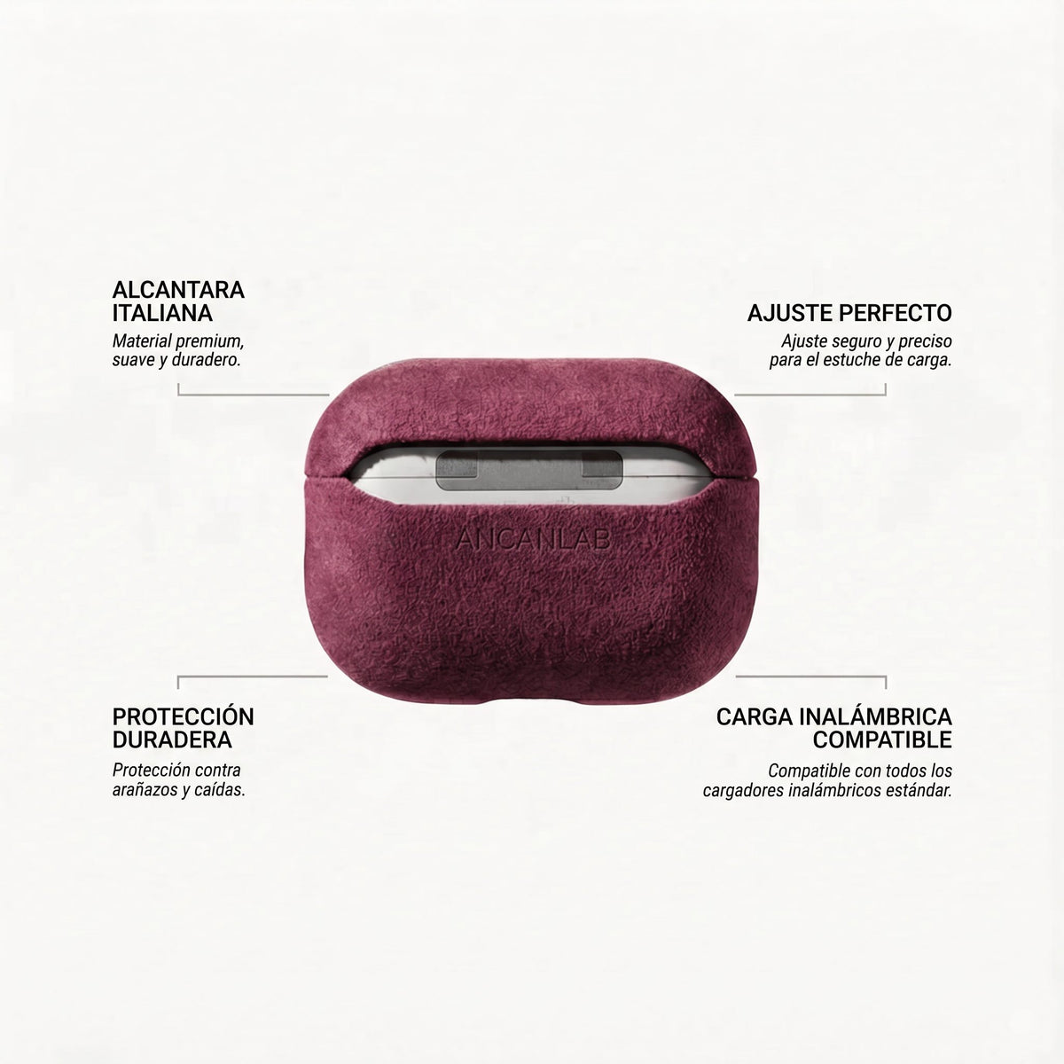 Funda de Alcántara para AirPods Pro