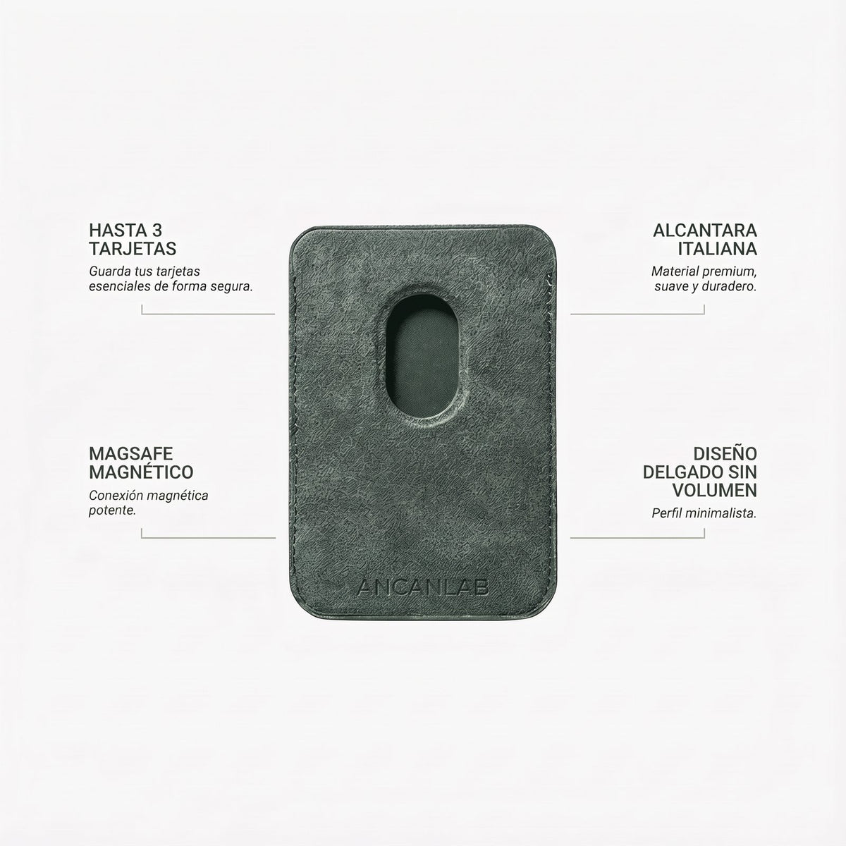 Cartera MagSafe de Alcantara