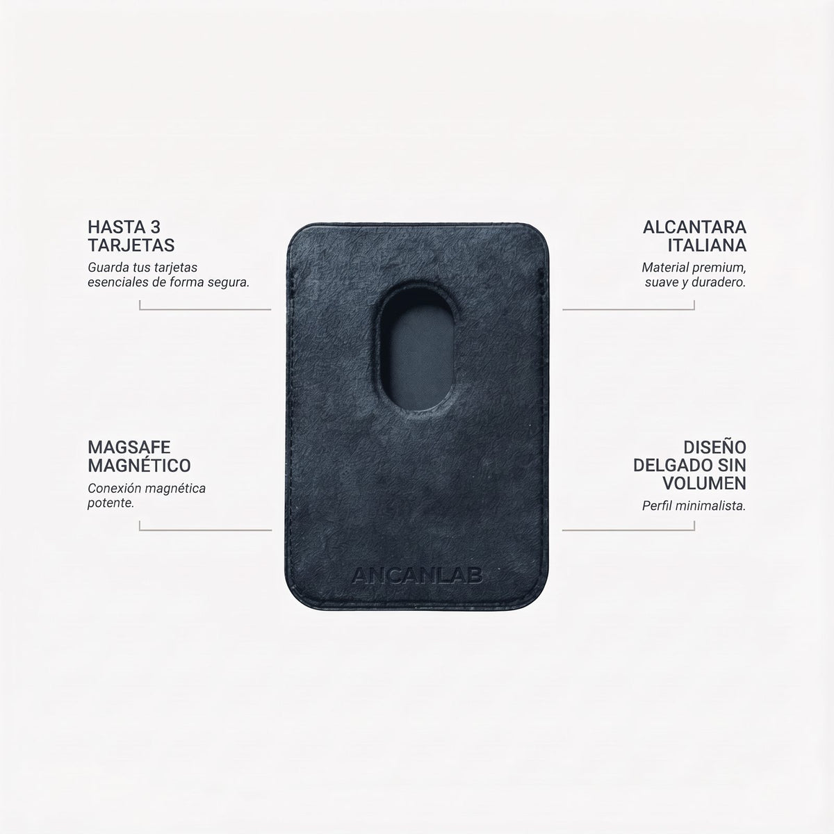 Cartera MagSafe de Alcantara
