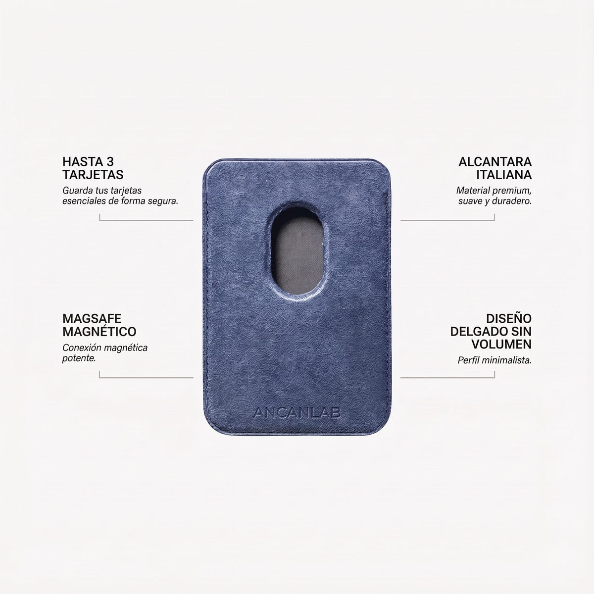 Cartera MagSafe de Alcantara