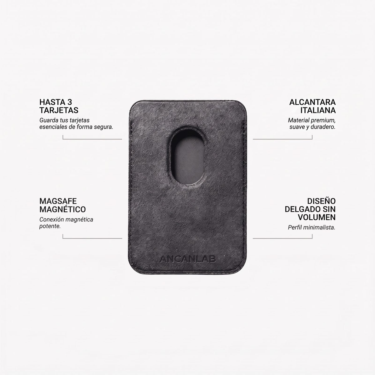 Cartera MagSafe de Alcantara