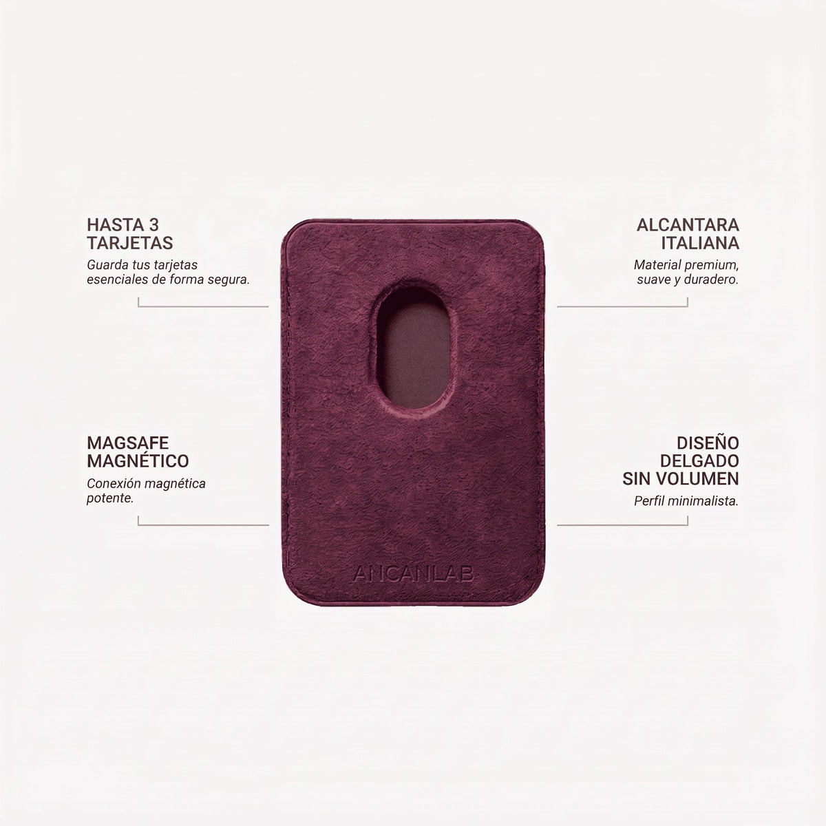 Cartera MagSafe de Alcantara