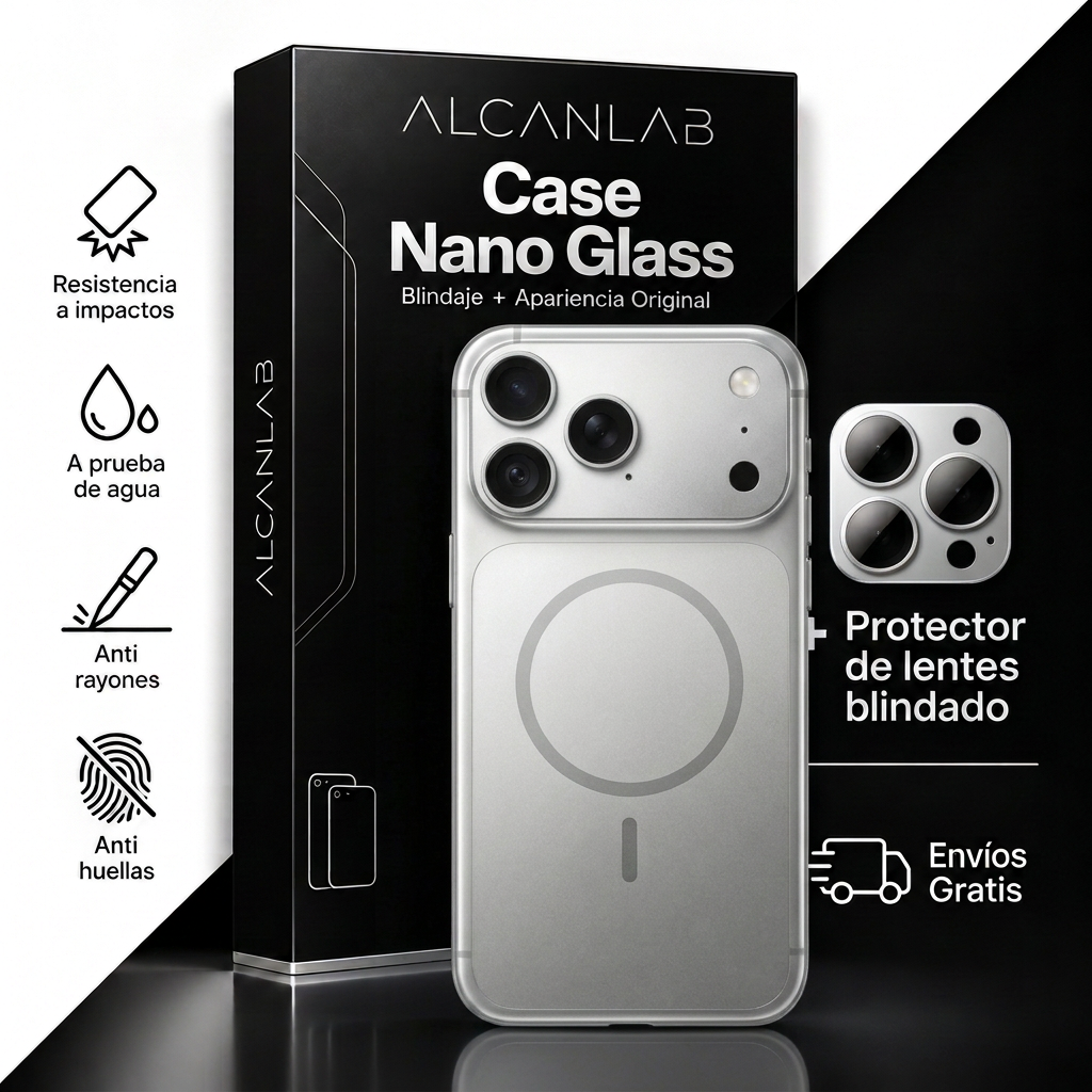 Funda Nano Glass 2026 (12 al 18 Pro Max)